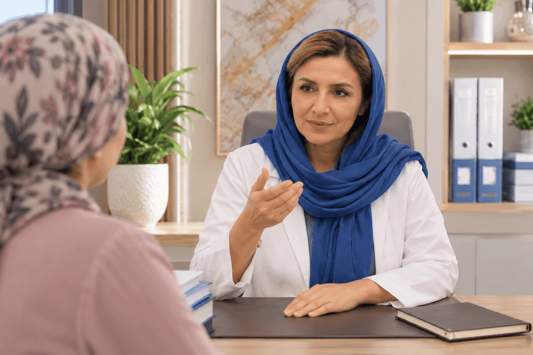 گفتوگوی پزشک با بیمار درباره ایمونوتراپی